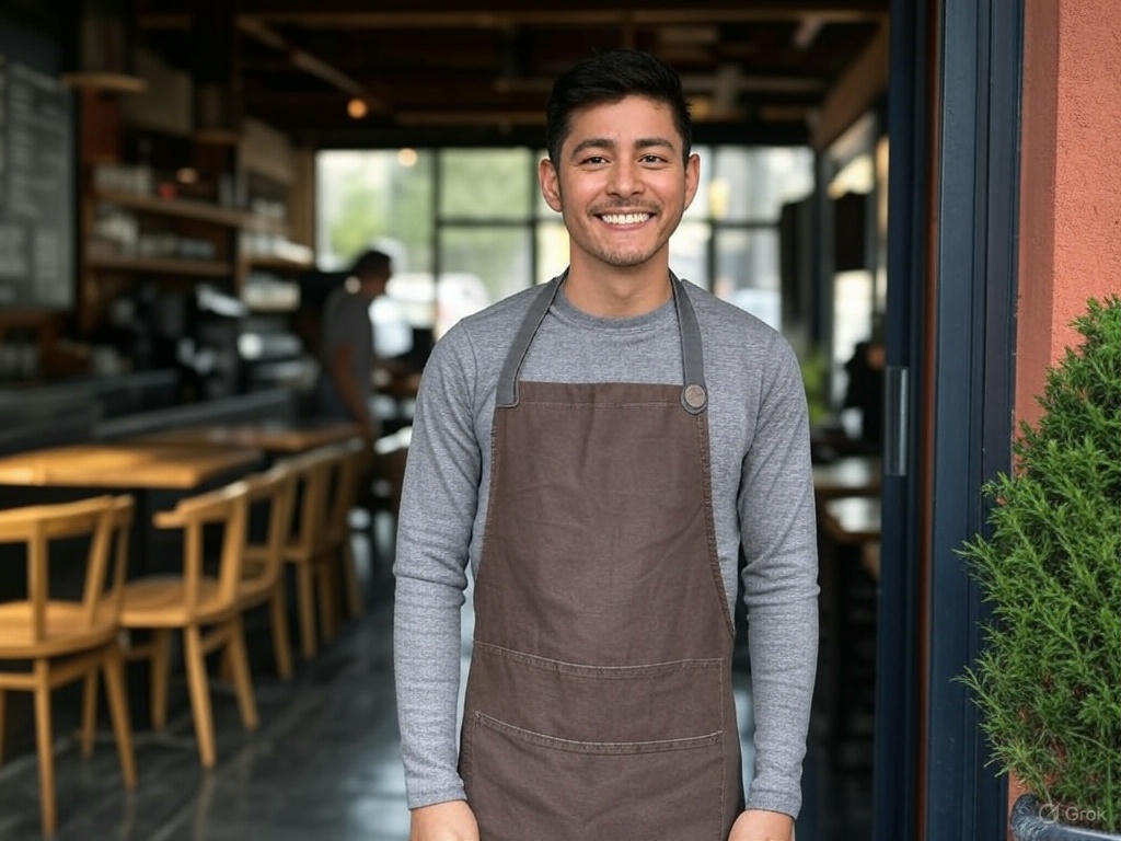 Business Owner at his shopfront