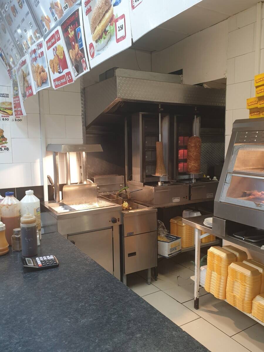 Sold takeaway business in Reading with food items displayed